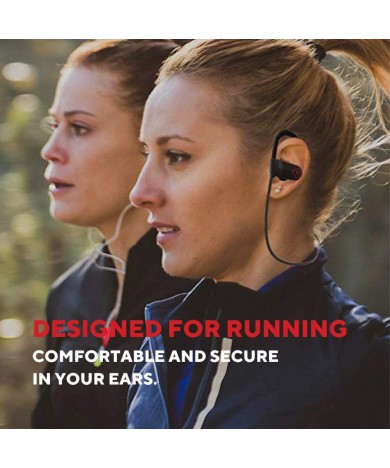 MULTITED MX10 Wireless Headphones iPhone Bluetooth Earbuds - Designed for Running and Sport Workouts with Waterproof IPX7 and Built-in Microphone with Noise Cancellation.