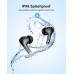 Wireless Earbuds - MotsFit Bluetooth in Ear Headphones - IPX6 Waterproof Wireless Noise Cancelling Earphones - Ergonomic Design - with Built in Microphone Ear Buds for iPhone/Android(Black)