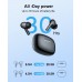 Wireless Earbuds - MotsFit Bluetooth in Ear Headphones - IPX6 Waterproof Wireless Noise Cancelling Earphones - Ergonomic Design - with Built in Microphone Ear Buds for iPhone/Android(Black)